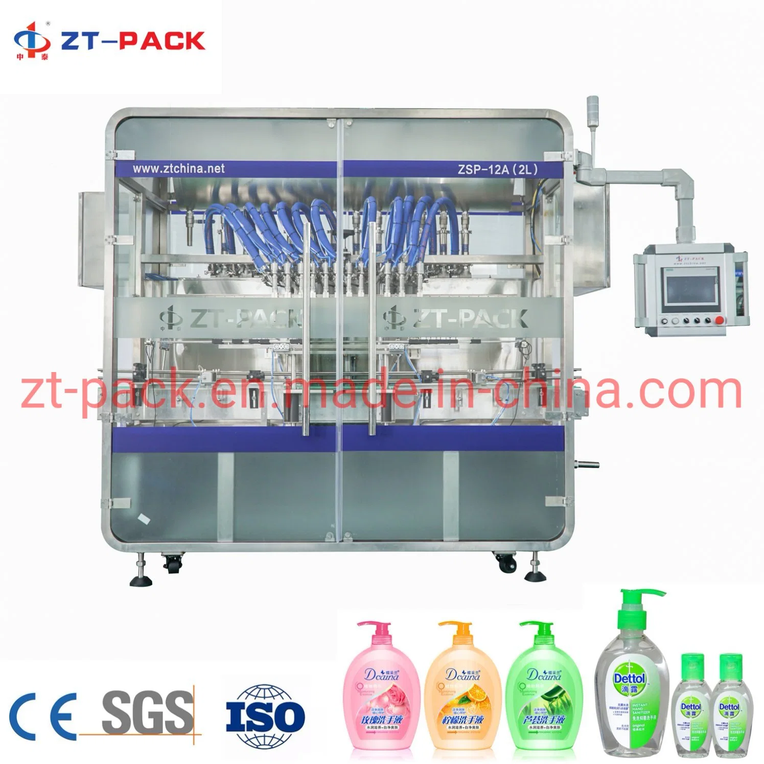 Sanitizer Gel Alcohol Liquid Soap Hand Washer Detergent Dishwasher Fabric Softner Shampoo Hair Conditioner Kitchen Cleaner Bottling Filling Machine