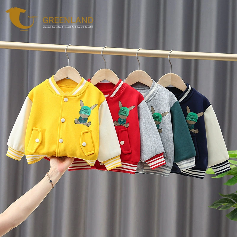 New Fashion Spring Autumn Kids Sweatshirts Custom Printing Logo Cotton Comfortable Chlidren's Varsity Jacket