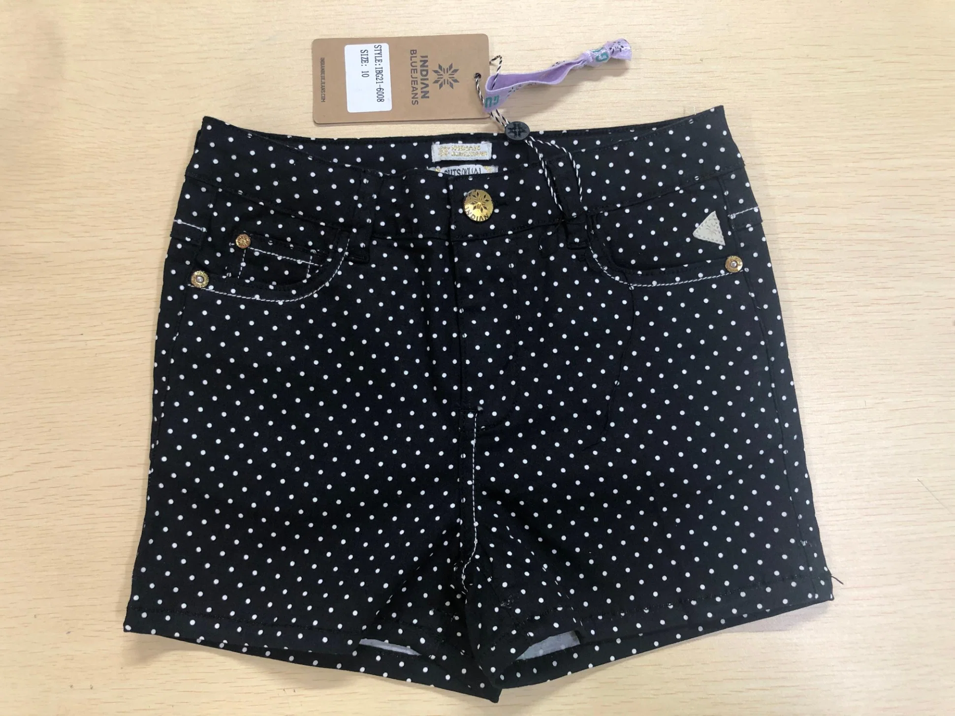 Summer Girl's Polka Dots Hot Shorts Wholesale/Suppliers