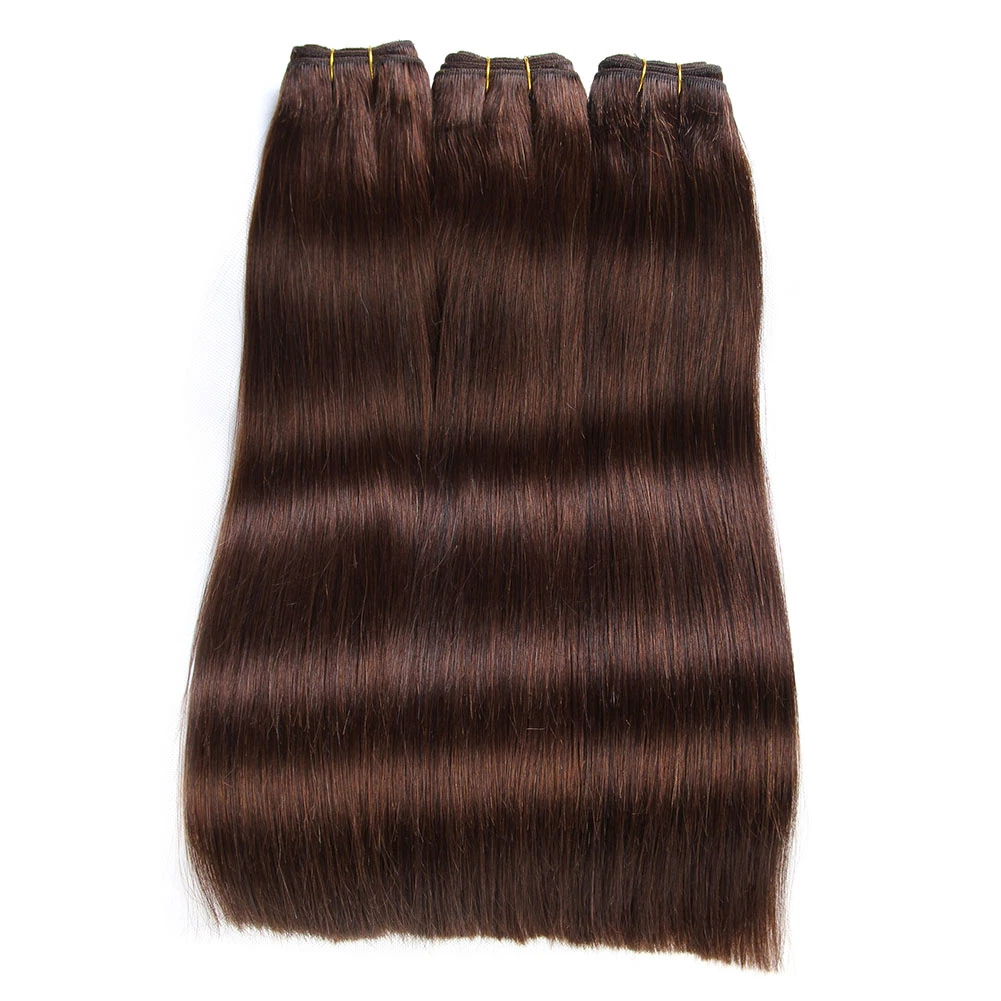 Machine Weft Double Drawn Quality 100% Virgin Straight Human Hair