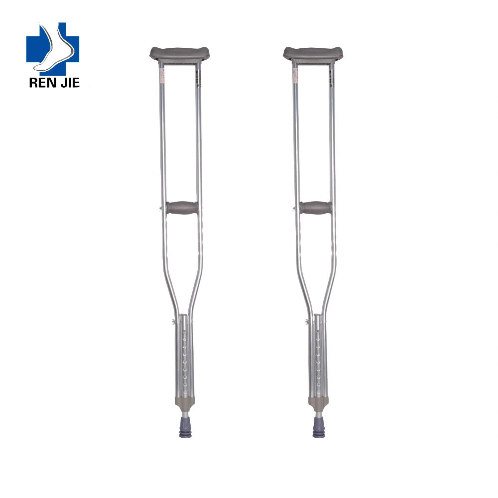 Rollator Walker Hot Sale Underarm Crutch Basic Adjustable Adult Hospital Aluminum Walking Stick