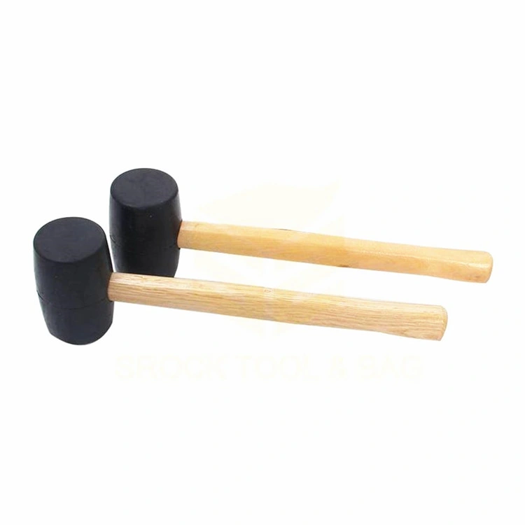 Rubber Mallet Hammer with Wood Handle Hand Tool