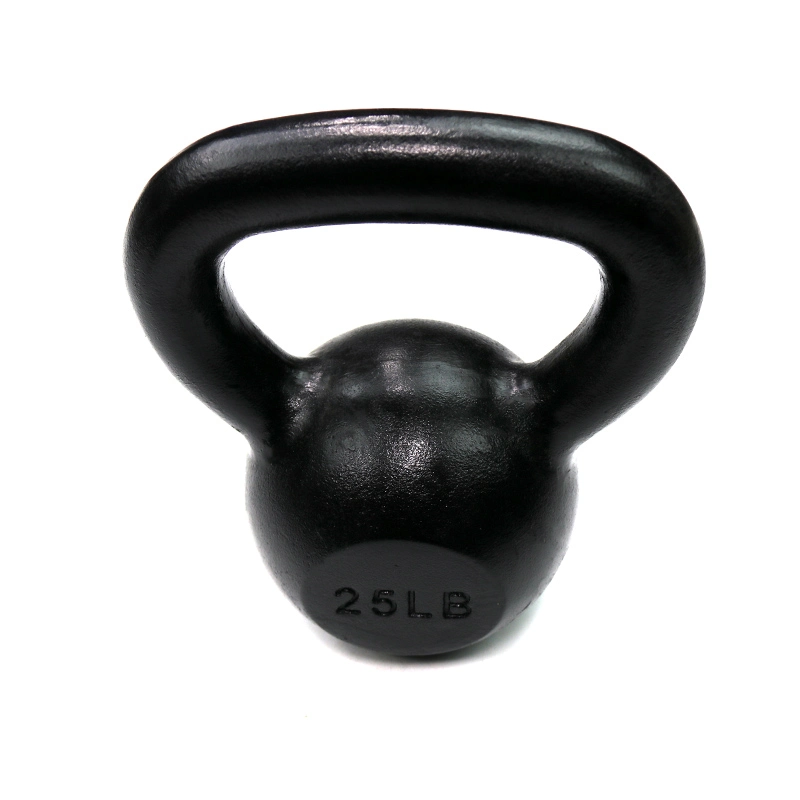 Vendre à chaud de la peinture noire Kettlebell en fonte