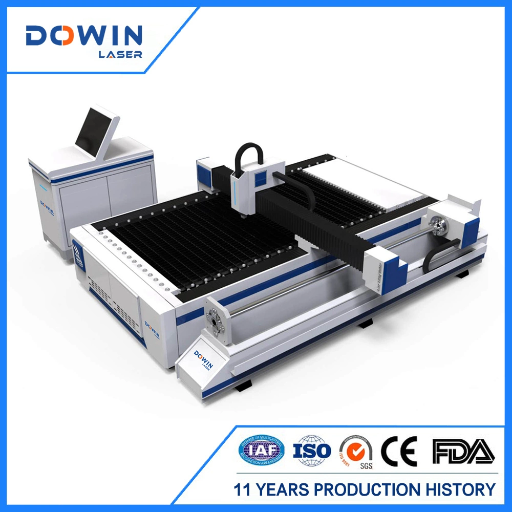 Metal Tube Laser Cutting Machine CNC Fiber Laser Cutter Aluminum Machine with Tube Cutter