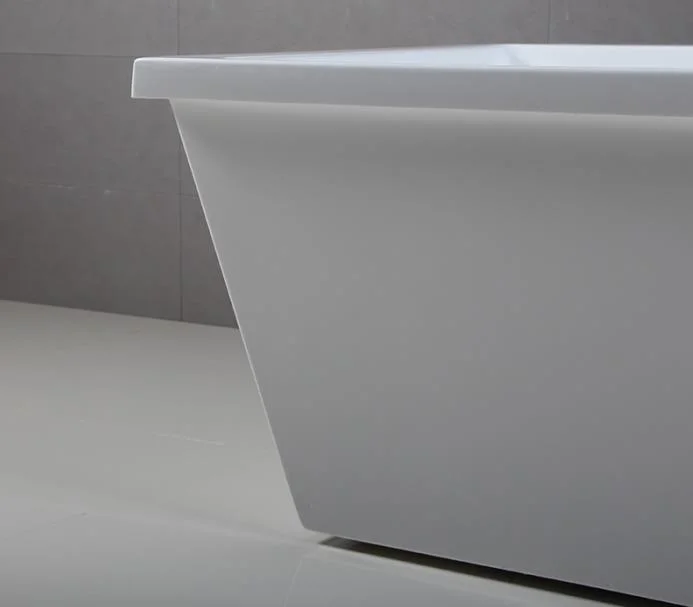 Bañera de Acrílico Blanco rectangular, Bañera de Acrílico independiente con certificado cUPC