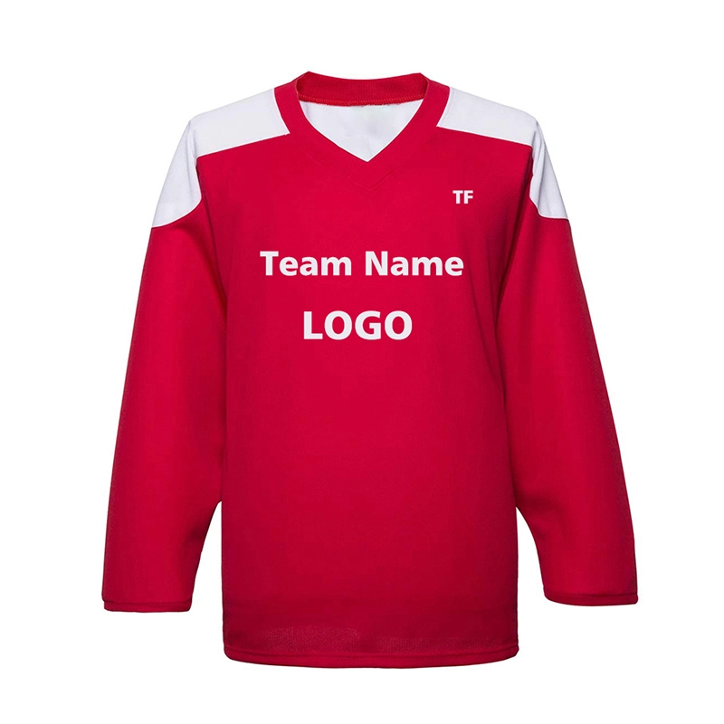 Maillot de hockey sur glace personnalisé pour hommes ou enfants, uniforme de softball.