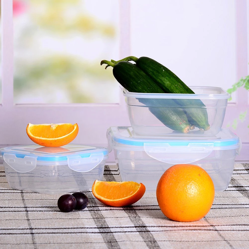 3PCS Factory Direct Square Plastic Crisper