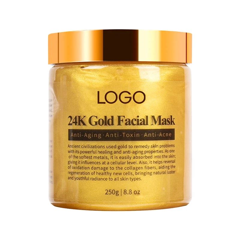 Individuelle Falten und feuchtigkeitsspendende Gesichtsbehandlung Puder 24K Gold Collagen Gesicht Maske