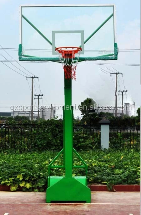 Soporte/aro portátil ajustable móvil de baloncesto con tablero de tablero de baloncesto acrílico para Deportes de baloncesto