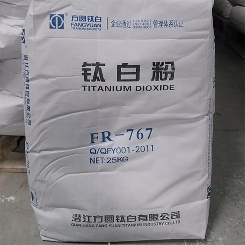 High Quality Natural White Pigment TiO2 Fr-767 Widely Used in Coating, Paint, Plastic, Rubber, Rapermaking, Ink, Decoration Materials High Quality