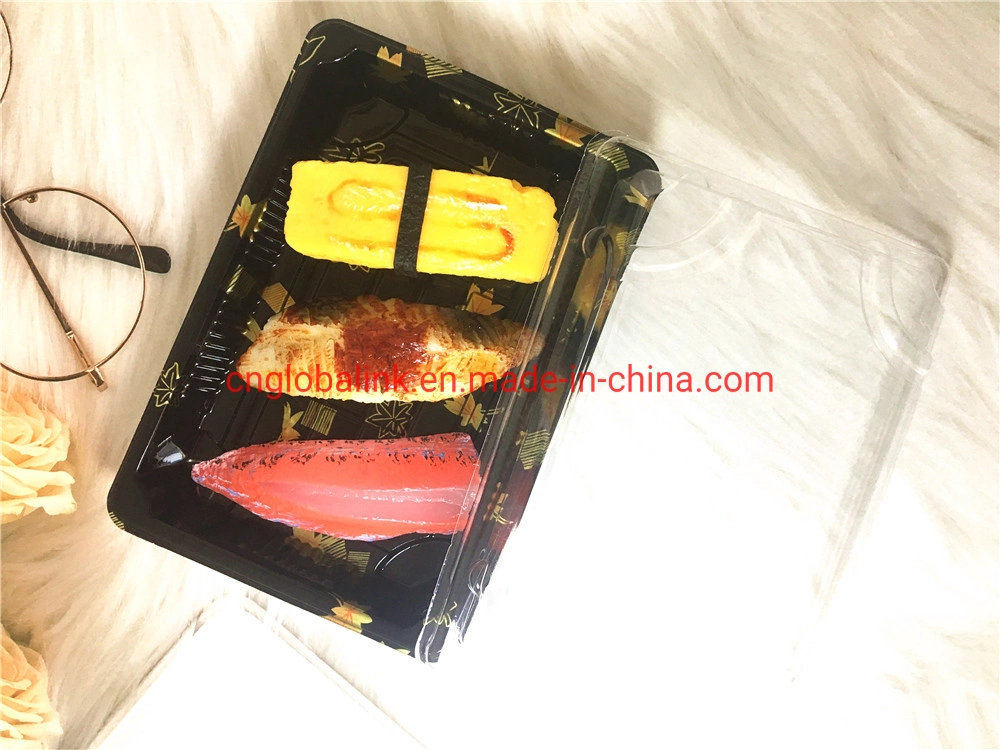 Plastic Packaging Disposable Food Container for Sushi Packing