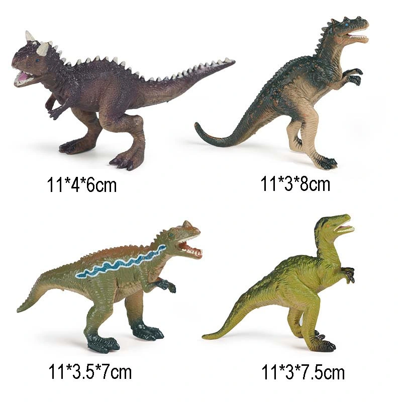 4PCS Plastic Detailed Realistic Jurassic Dinosaur Doll Kids Toy