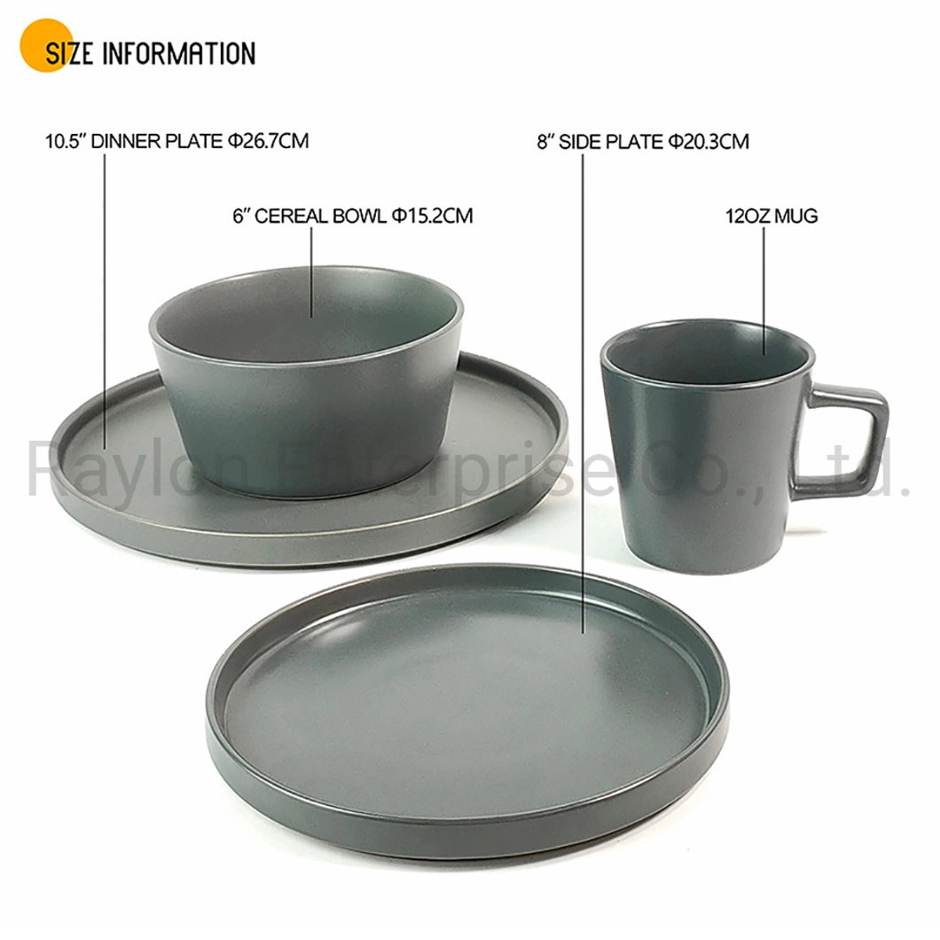 Großhandel/Lieferant Beliebte Großhandel/Lieferant Keramikplatten Sets mit Keramik Schüssel und Cups Set