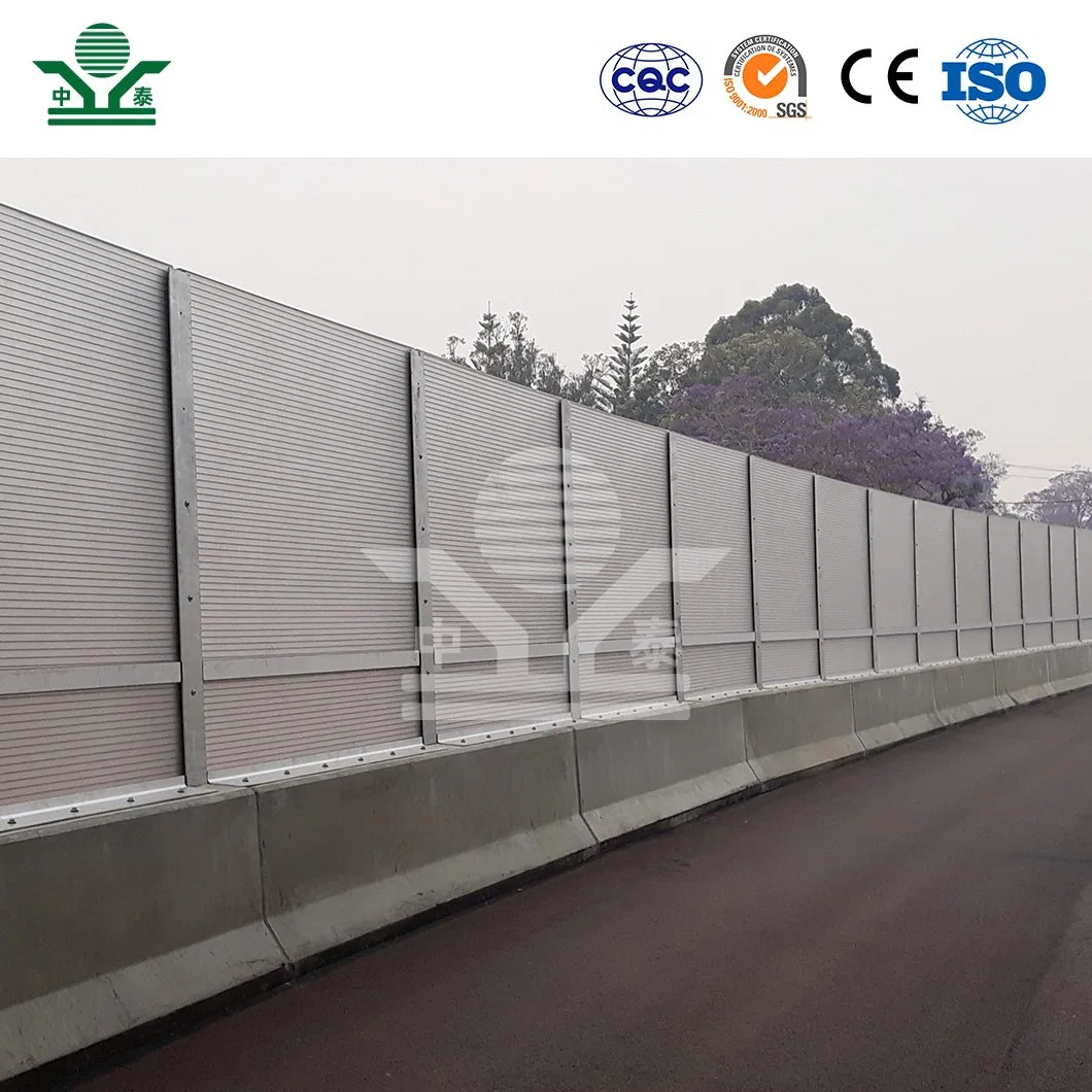 Zhongtai Absorbing Barrier China Suppliers Barrier Wall Soundproof Fence Acrylic Transparent Plate Material Bridge Sound Barrier