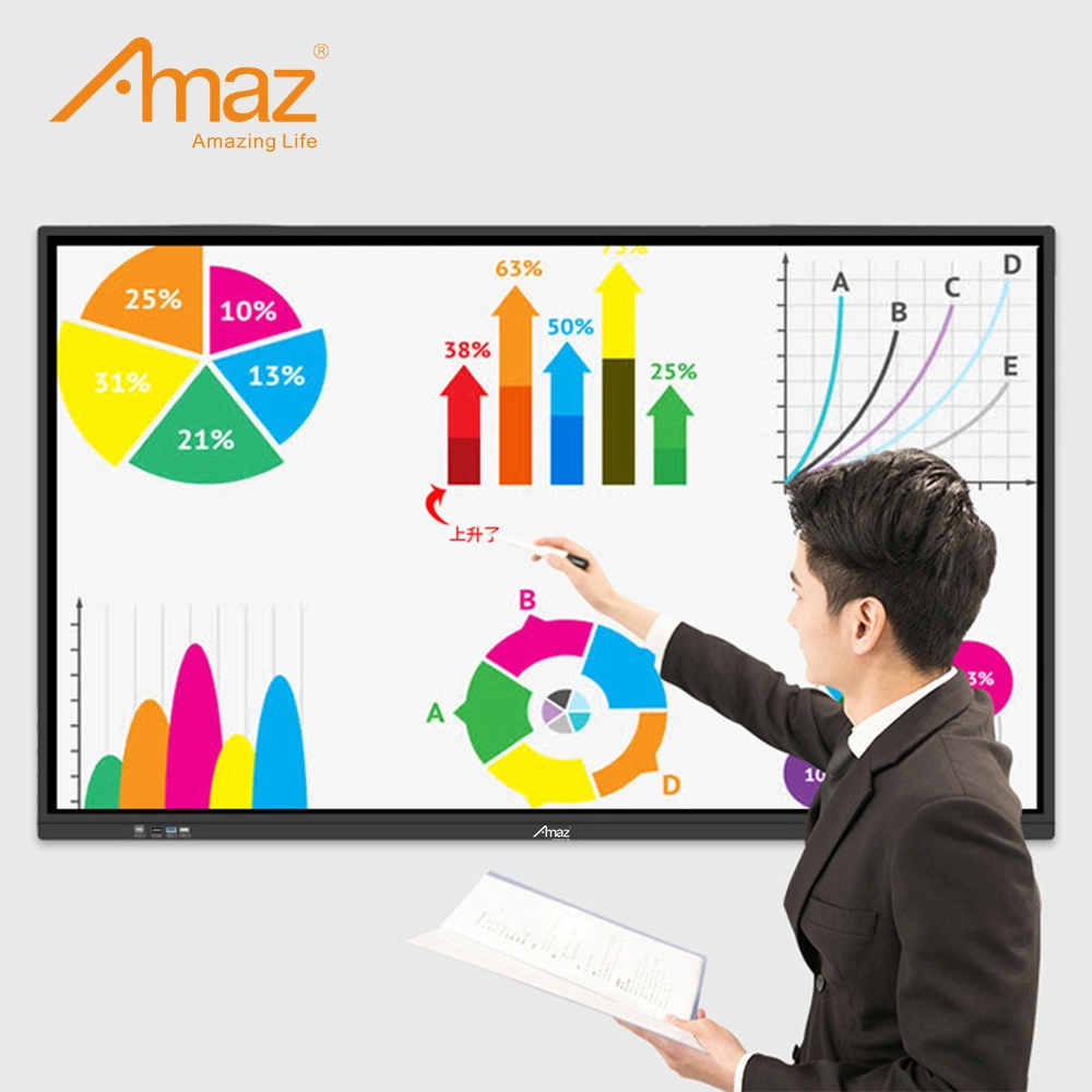 75 Inch Electronic School All in One Digital LCD Writing White Board Interactive Board Touch 11