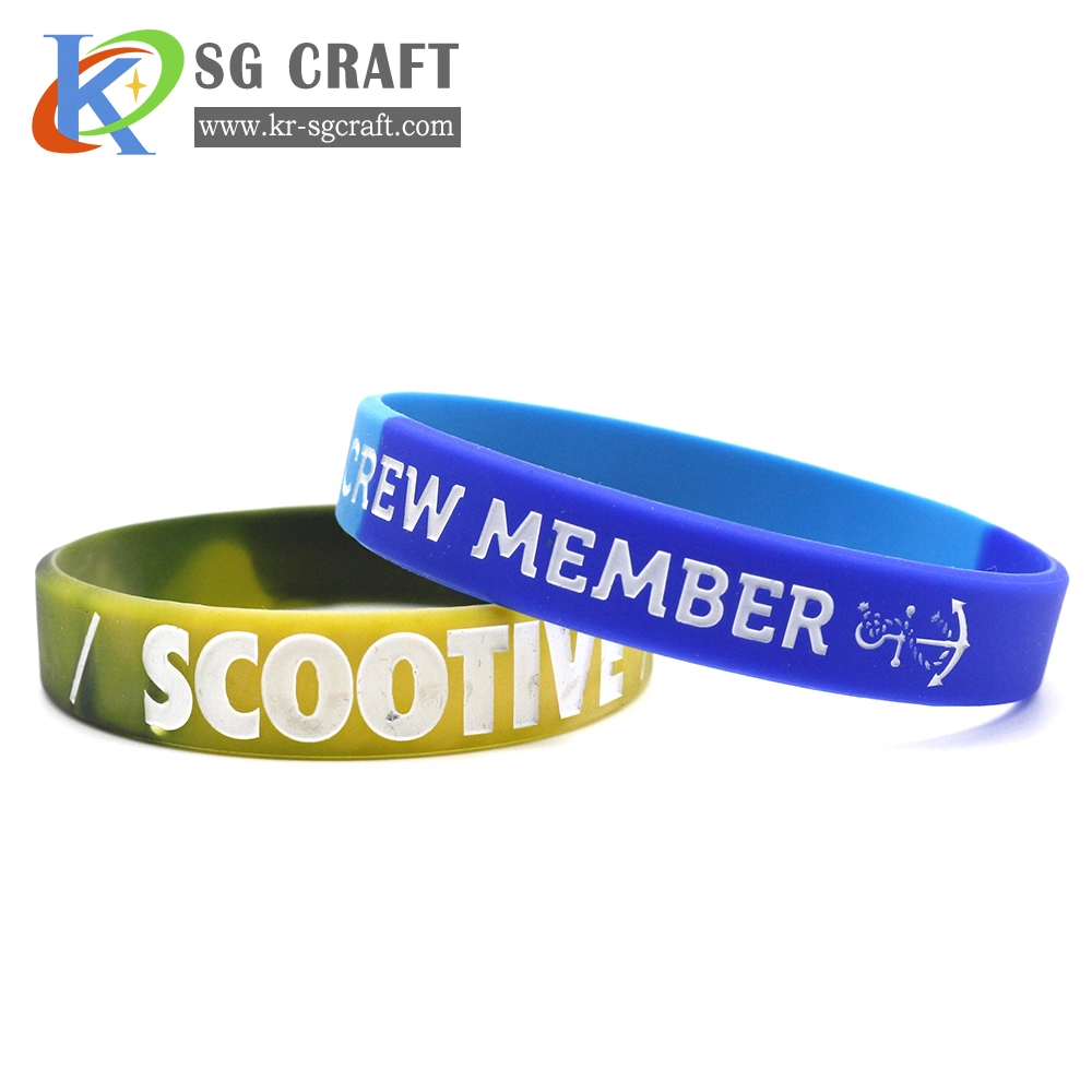 Custom Various Silicone Wristbands with The Free Artwork in 2 Hour