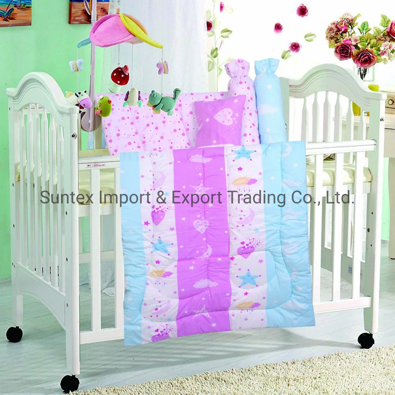 4PCS Comforter Set for Babies 100% Pplyester