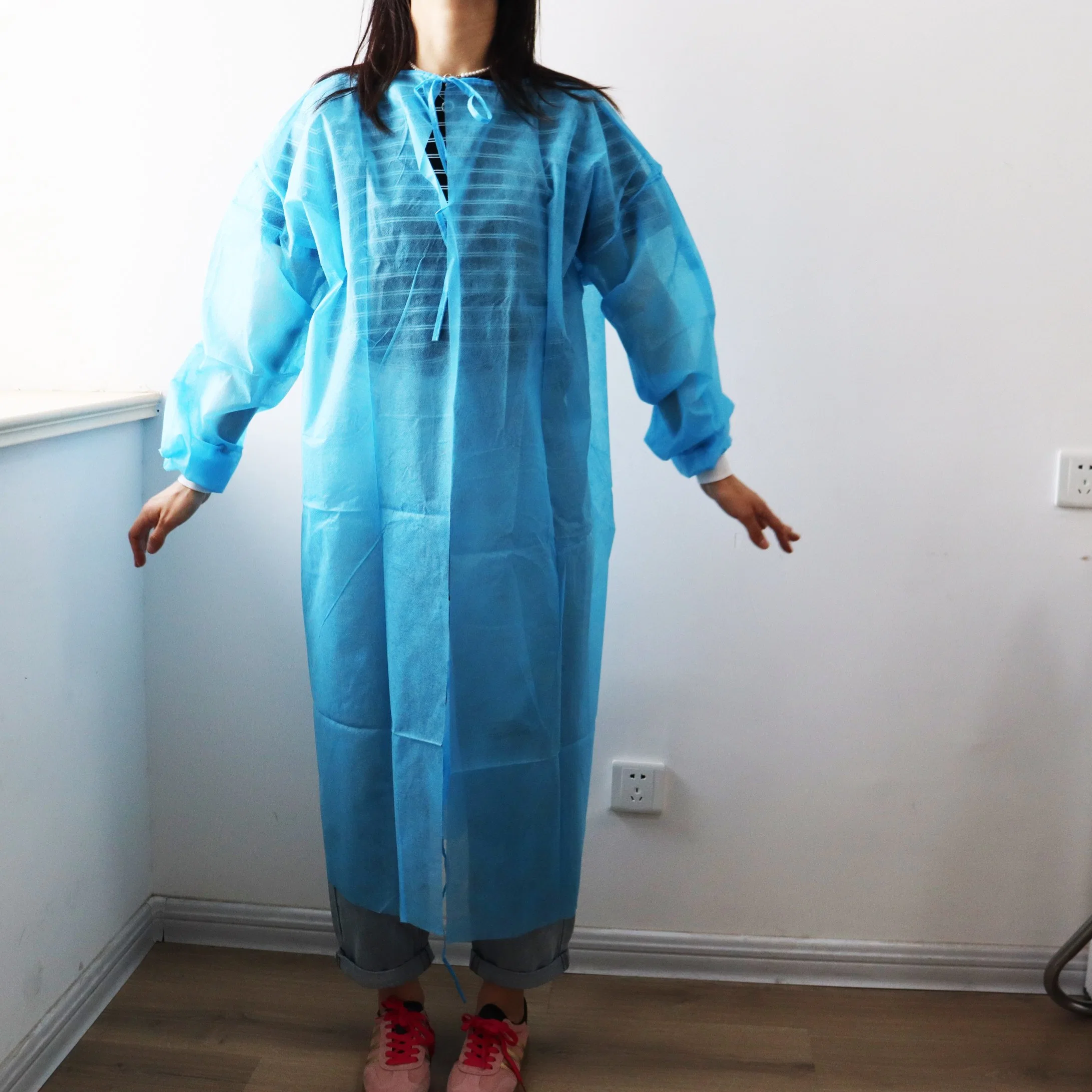 Traje de protección desechables de Esterilización Médica/Quirúrgico Nonwoven batas bata bata de aislamiento de traje de los productos de protección aprobado