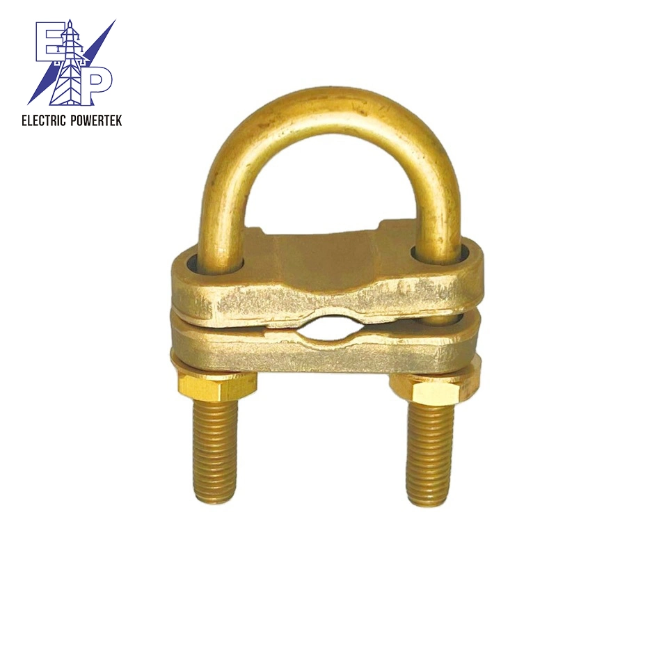 High quality/High cost performance  Earthing Connection Clamp Copper Square Tape Clamp Brass Wire Rope Cross Clamp