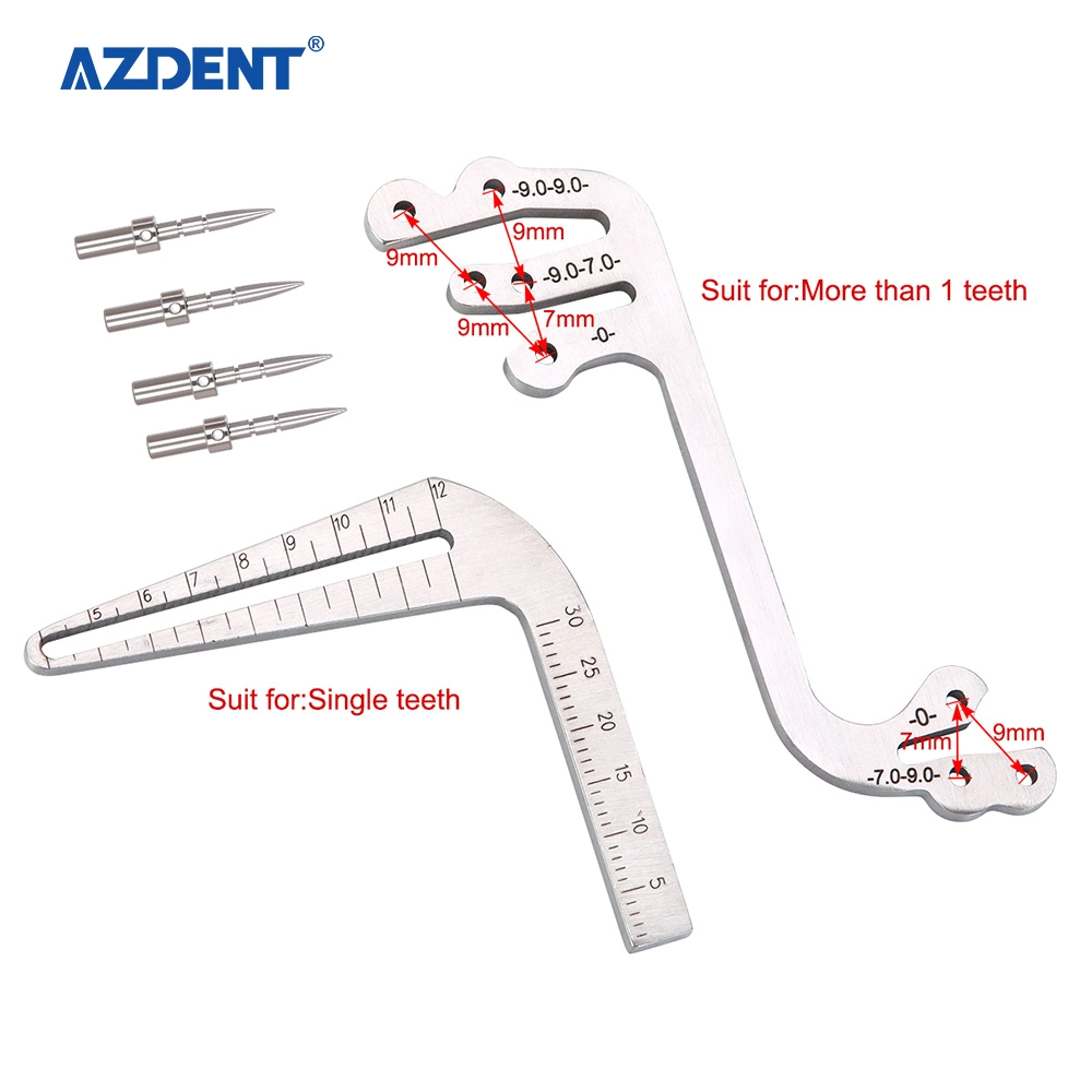 Инструмент для установки направляющих для хирургического дрели для стоматологических имплантируемых инструментов/ инструмент для измерения зубьев Set (установить)