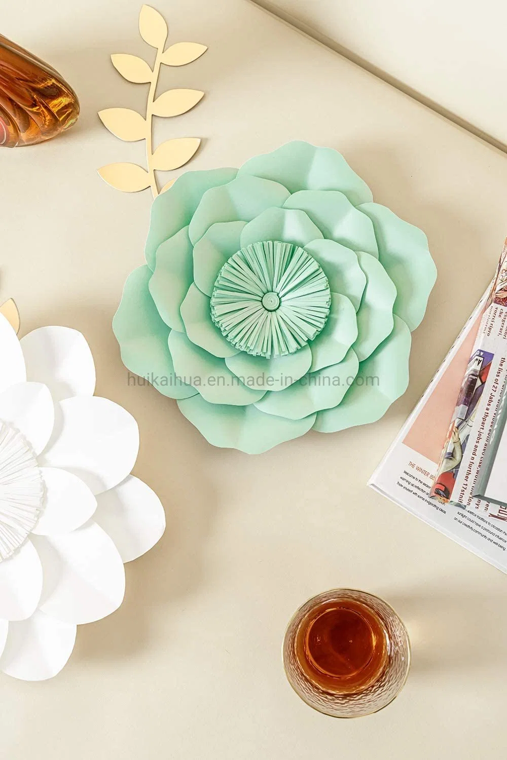 3D Paper Flower Decorations, Giant Paper Flowers, Large Handcrafted Paper Flowers