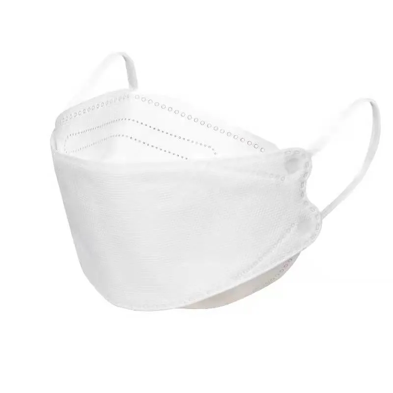 White Anti Static Disposable Protective Masks Civil Mask Korea Fish Shaped Flat Fold with Ear-Loop Disposable Face Mask