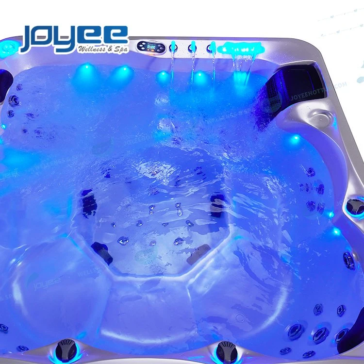 Joyee 6 Persons SPA Whirlpool Outdoor Hot Tub Water Equipment Relax Massage Bathtub Pool