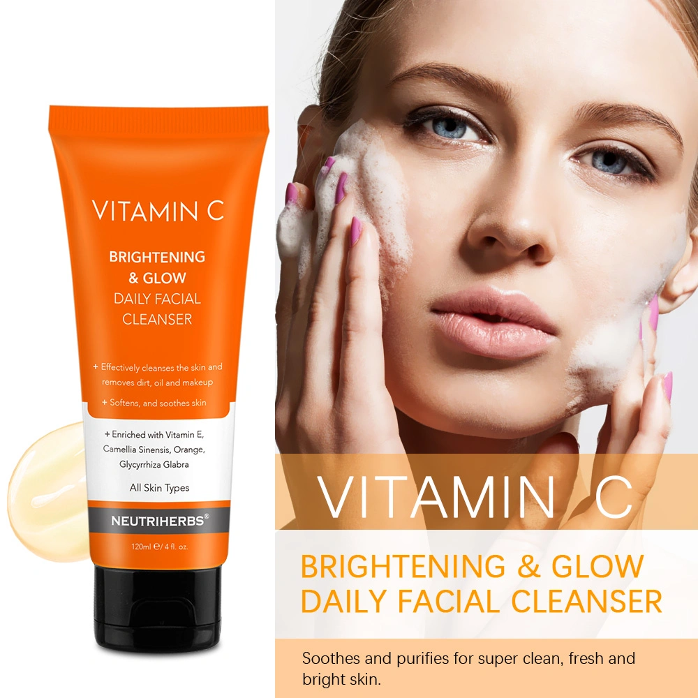 Top Seller Softly Deeply Clean Hyaluronic Acid Smoothing Vitamin C Facial Cleanser