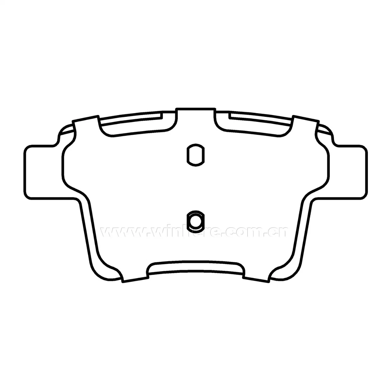 D1071-7976 Auto Ersatzteile Hochwertige Bremsbeläge mit ECE R90 Ford Taurus X