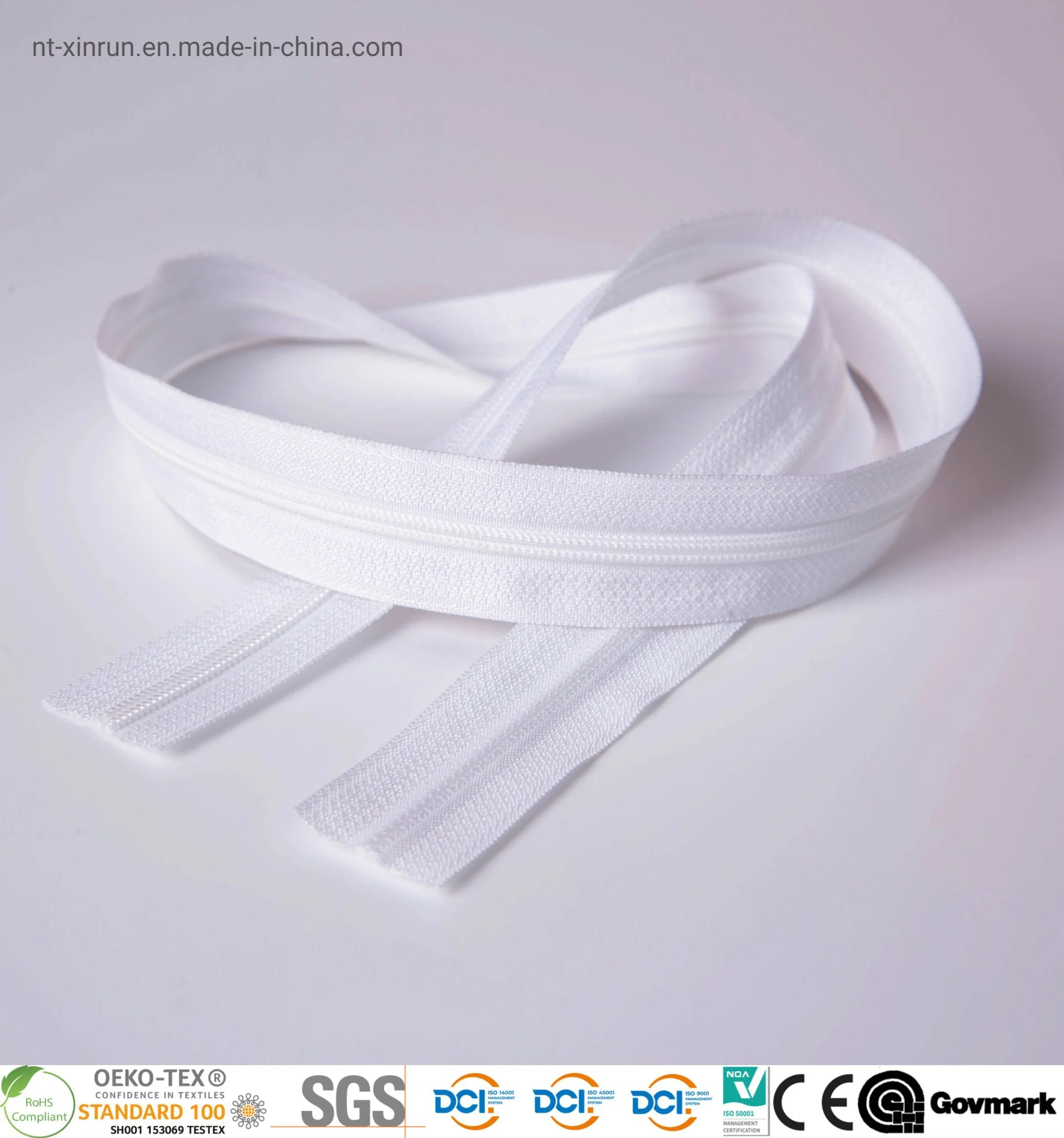 Non-Lock Nylon Zipper for Bags