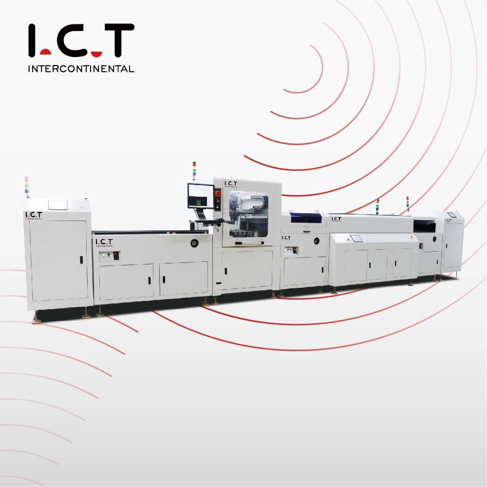 I.C.C. T montagem automática de luzes em linha SMT do conjunto de lâmpadas totalmente bulbo da máquina de produção em fita LED