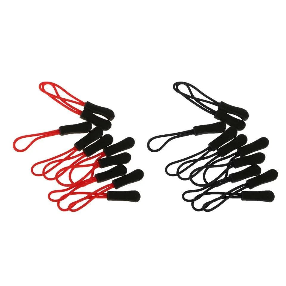 Durable Zipper Tag Pulls Zipper Tab Zipper Tags Cord Pulls Nylon Extension Pullers Zipper Tag Replacement