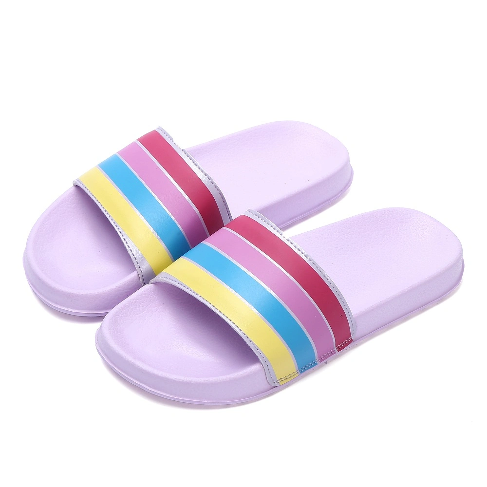 Été enfants chaussons Rainbow Home chaussons filles Plage intérieure sans lacets Chaussons Chaussures bébé fille