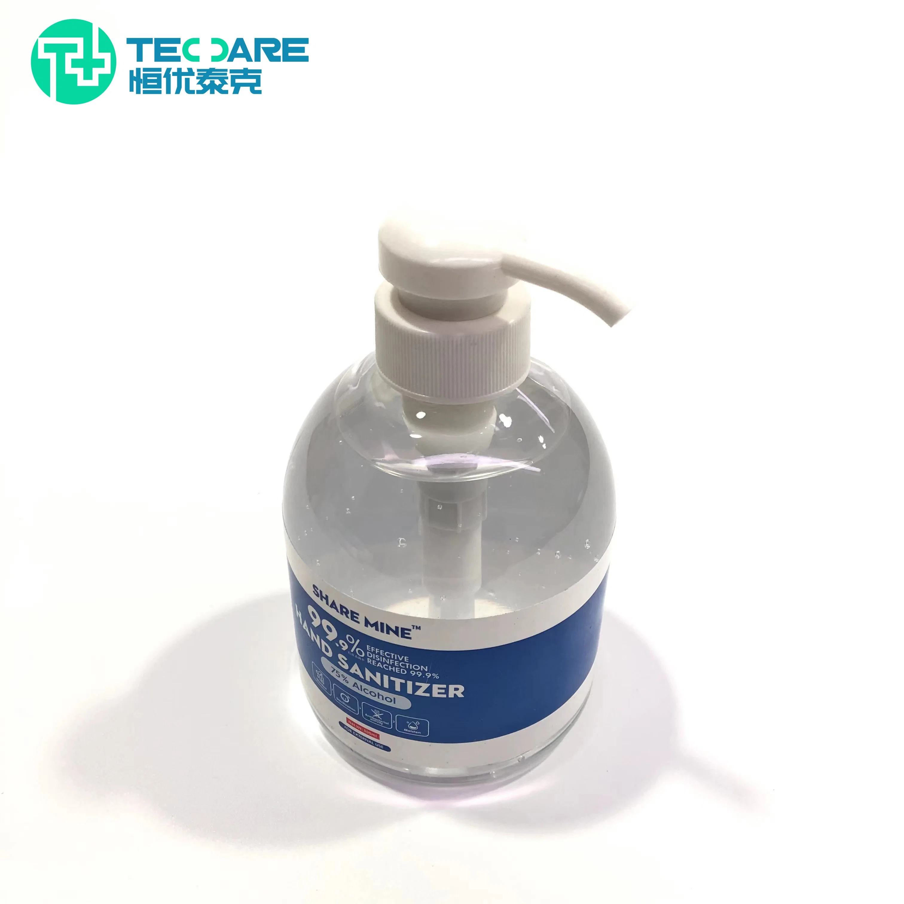 Factory Wholesale/Supplier Customized Label 75% Alcohol Waterless Disinfecting Hand Sanitizer Gel