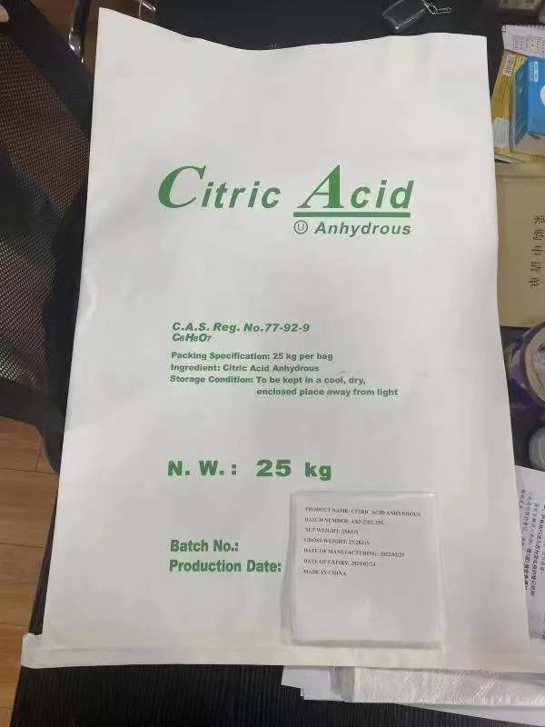 Food Grade Acidity Regulator HS Code 29181400 Monohydrate /Anhydrous Citric Acid