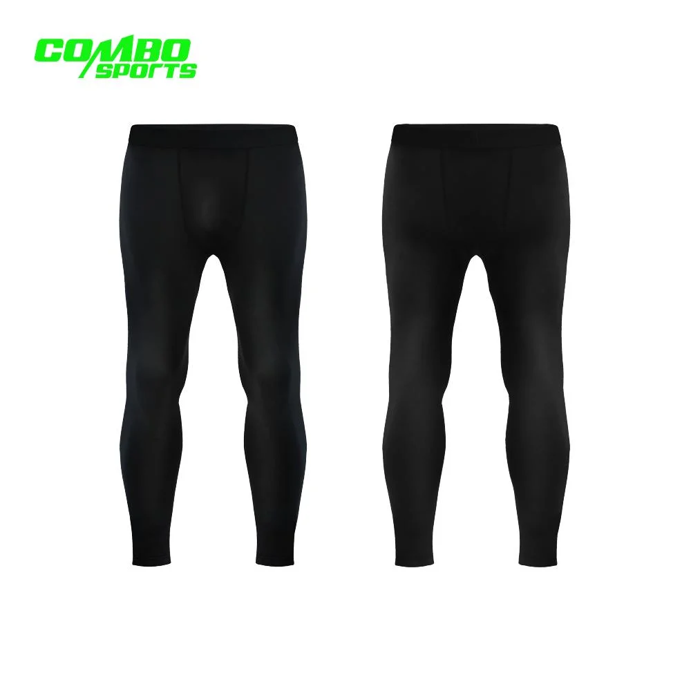 Pantalons de sport de compression à séchage rapide pour hommes, adaptés à la gym en plein air et à la course.