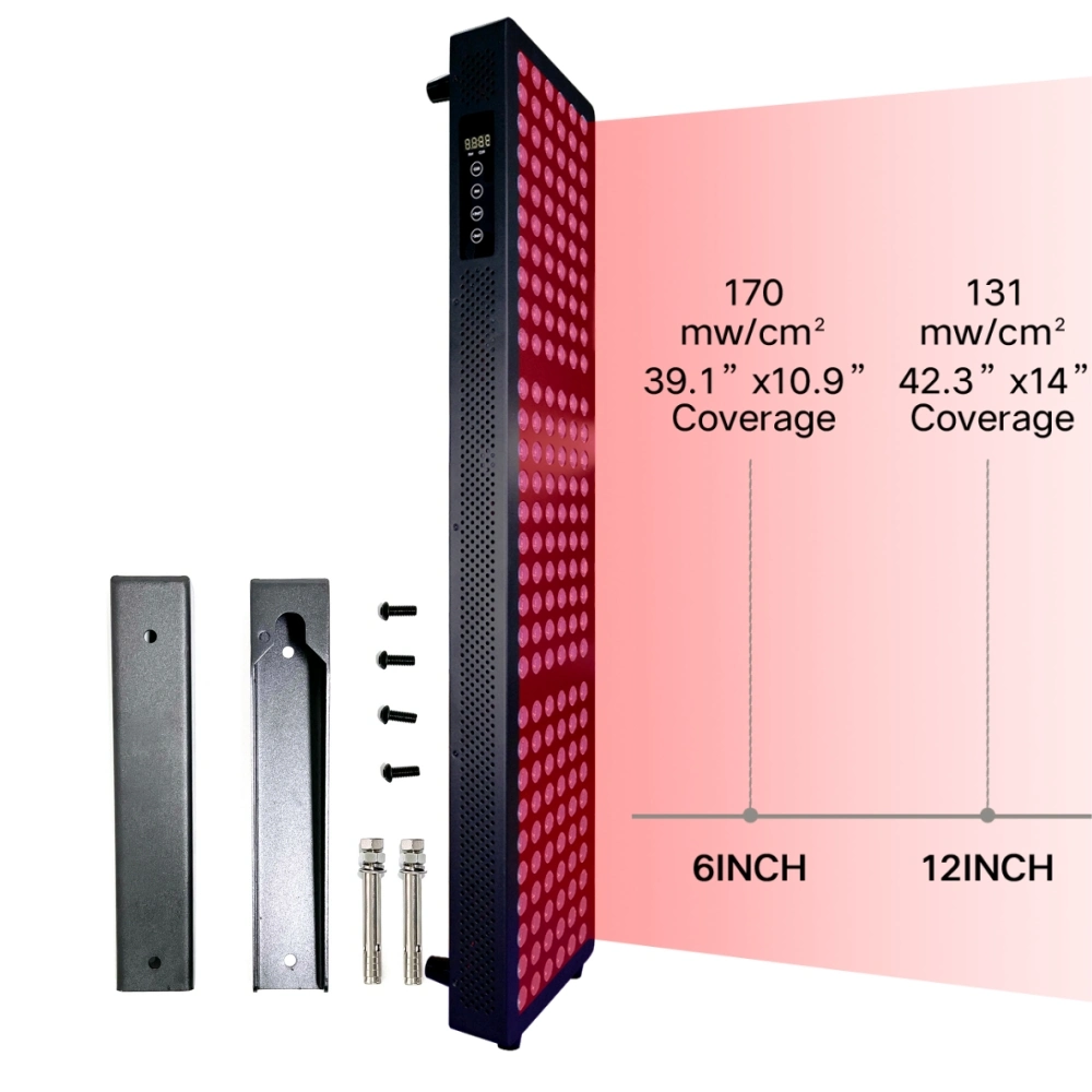 Beauty 1000W Remotecontrol 5wavelengths 180PCS LED Infrared Panel Device Red Light Therapy