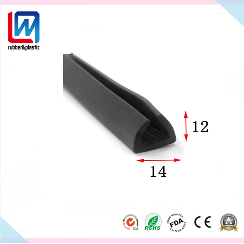 Custom Rubber U Shape Sealing Strip Extrusion for Machinery Household Appliance