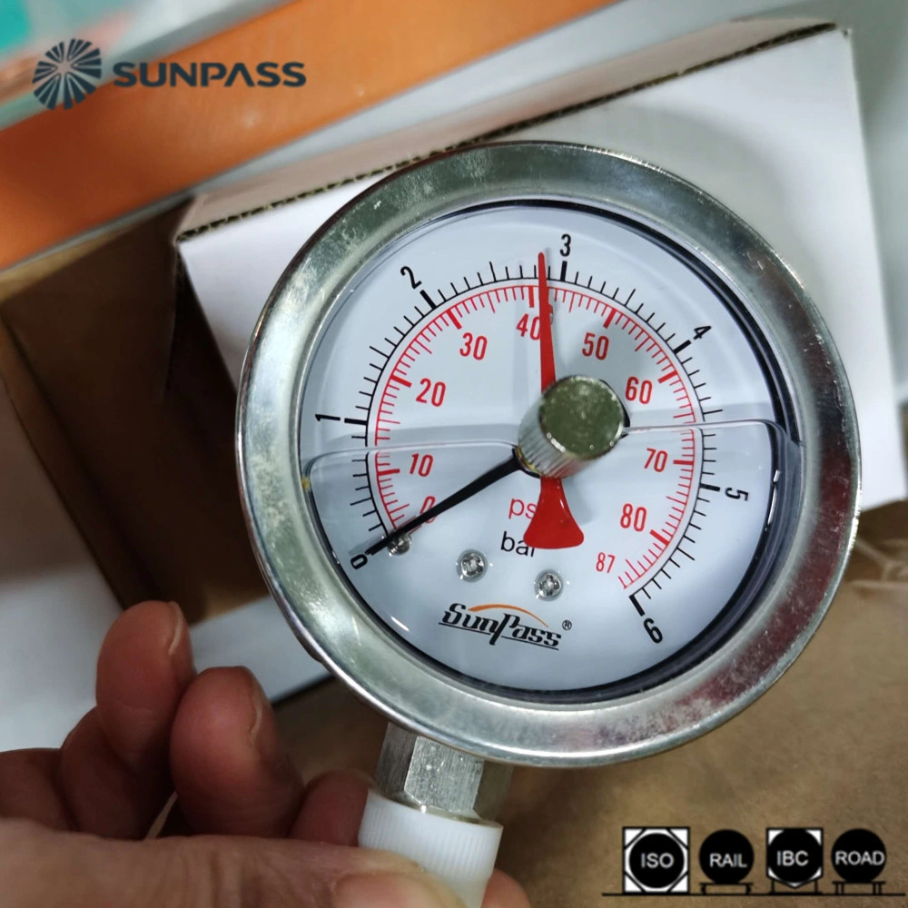 Stainless Steel General Pressure Gauges with Dial Gauge for ISO Tank Container