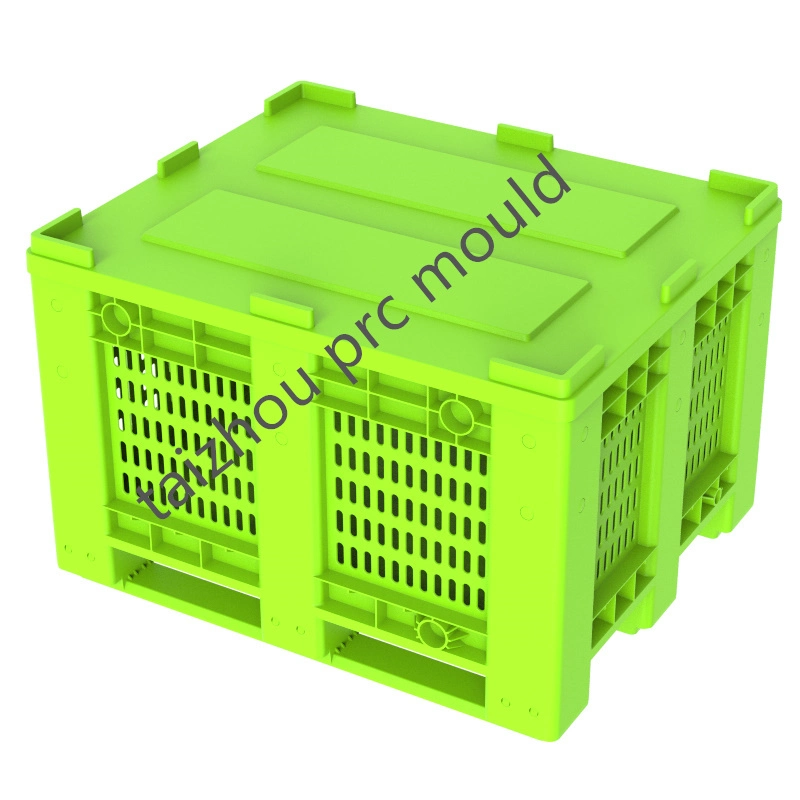 Customized Plastic Industrial Pallet Box Crate Dustbin Injection Mould