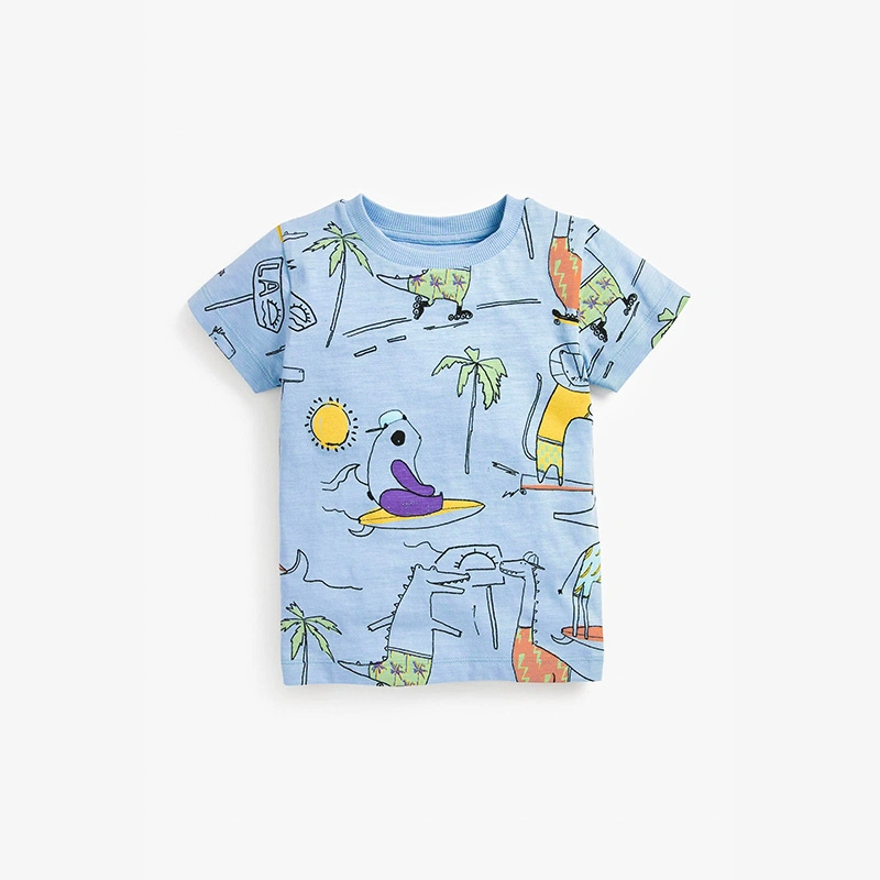 Kid Unisex Clothing Children's Printed Cartoon Soft Pure Cotton Long Sleeve for Autumn Kid Clothes