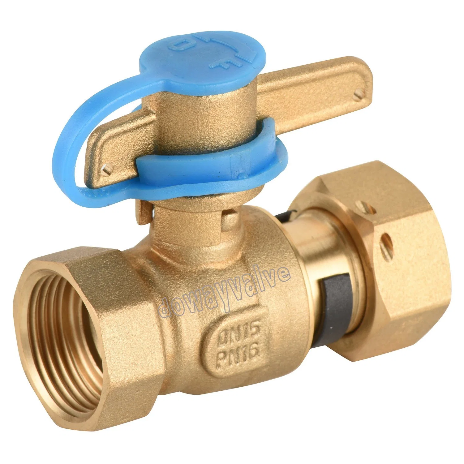 Factory Angle Lockable Water Ball Valve with PE Couplings