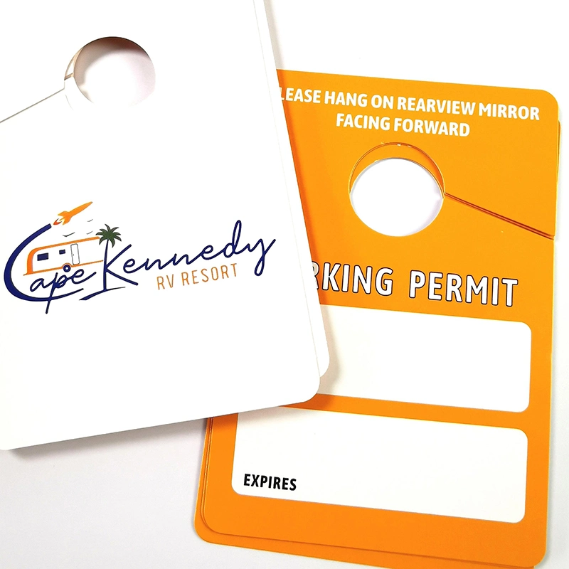 Customized Can Be Writing From Stickers Company Parking Permit Card