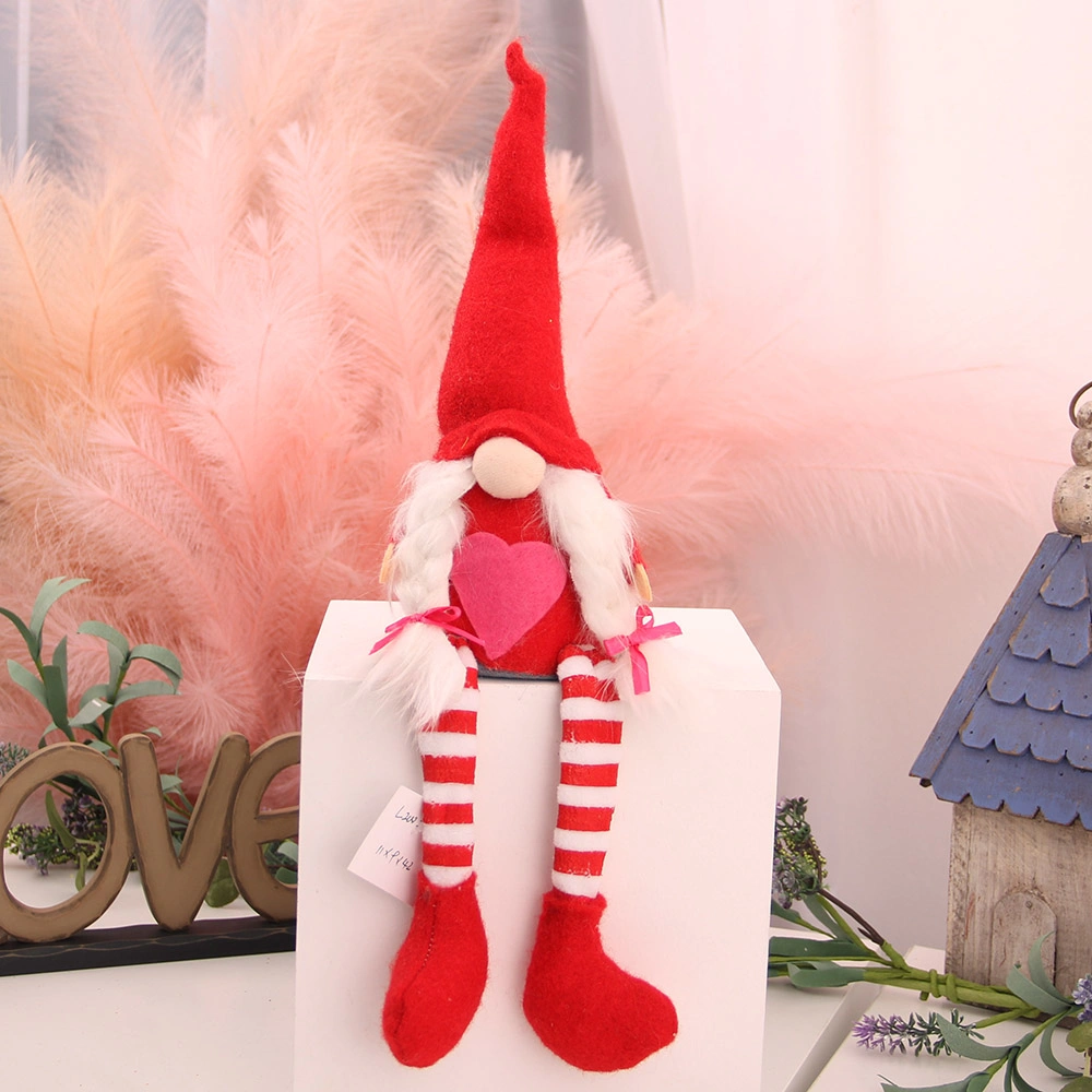 Gnomes Plush Red Valentine Gnome Plush Faceless Toys Doll Gnomes Home Decor Party Supplies Gnome