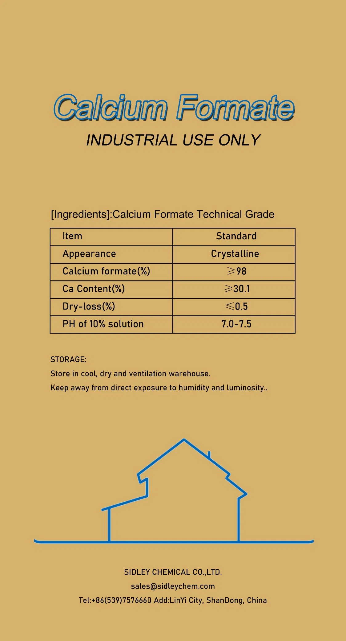 High Purity Calcium Formate Powder as Early Strength Agent in Tile Adhesive Mortar