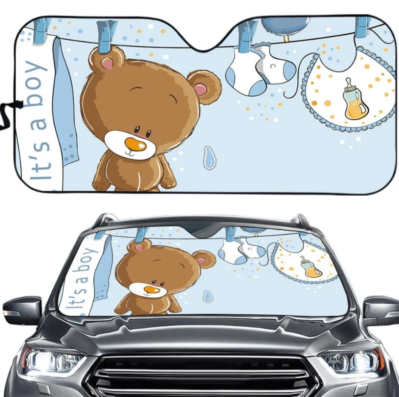 Custom Design Cartoon Car Windshield Heat Insulation UV Protection Sunshade