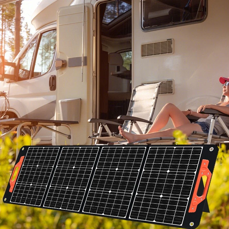 Fábrica directamente suministro de pequeños pliegues al aire libre portátil Panel para Camping 120W Foldable Paneles Solares plegable