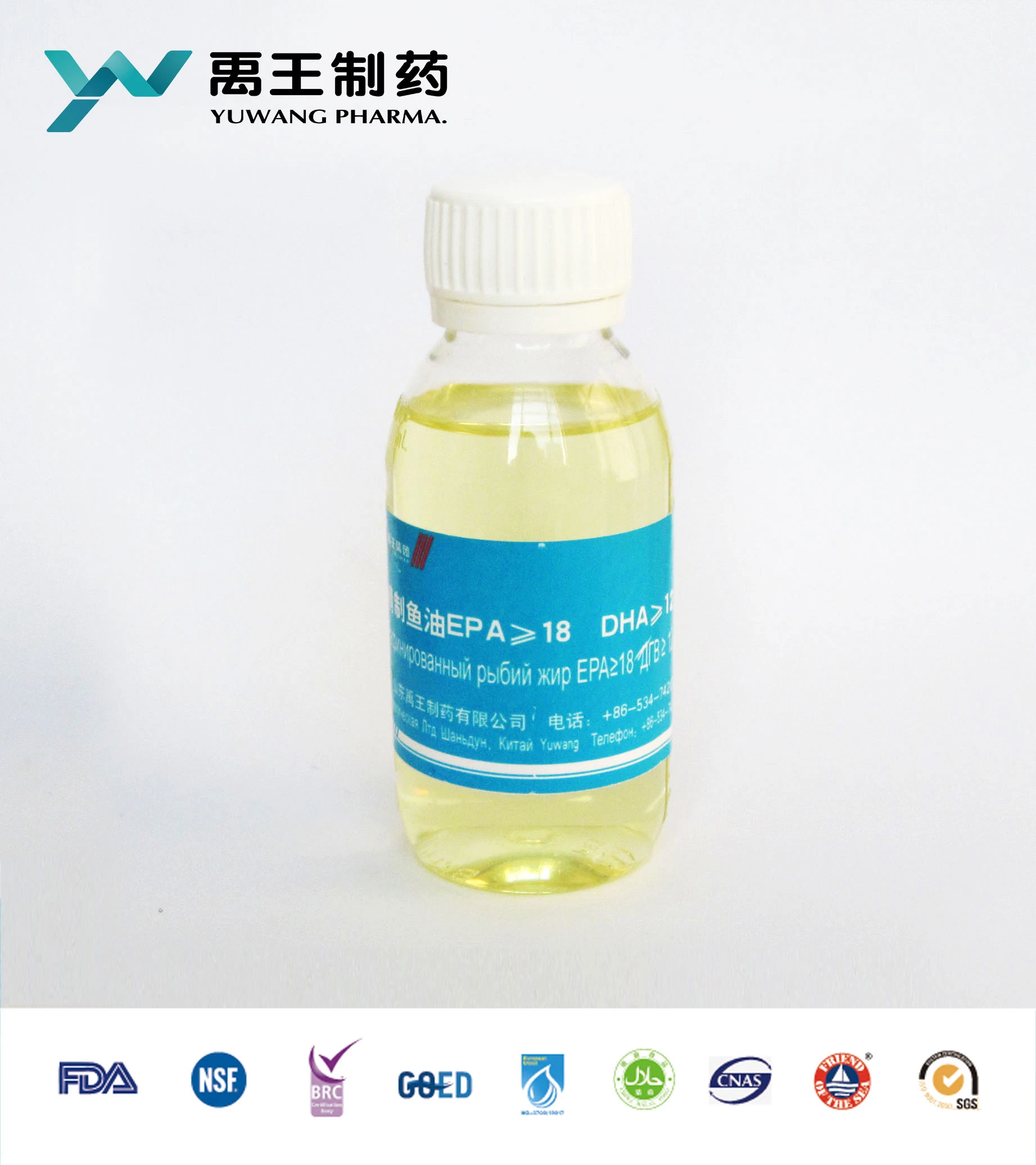 OEM Omega 3 EPA/DHA 360/240 Refined Fish Oil in Bulk