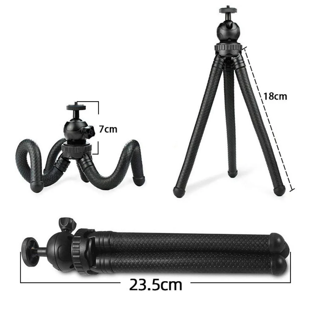 Flexible Tripod with 360degree Rotating Ball Head for Mobile and Smartphone Holder Compatible for DSLR & Gopro Cameras Vlogging Shooting Bl19655