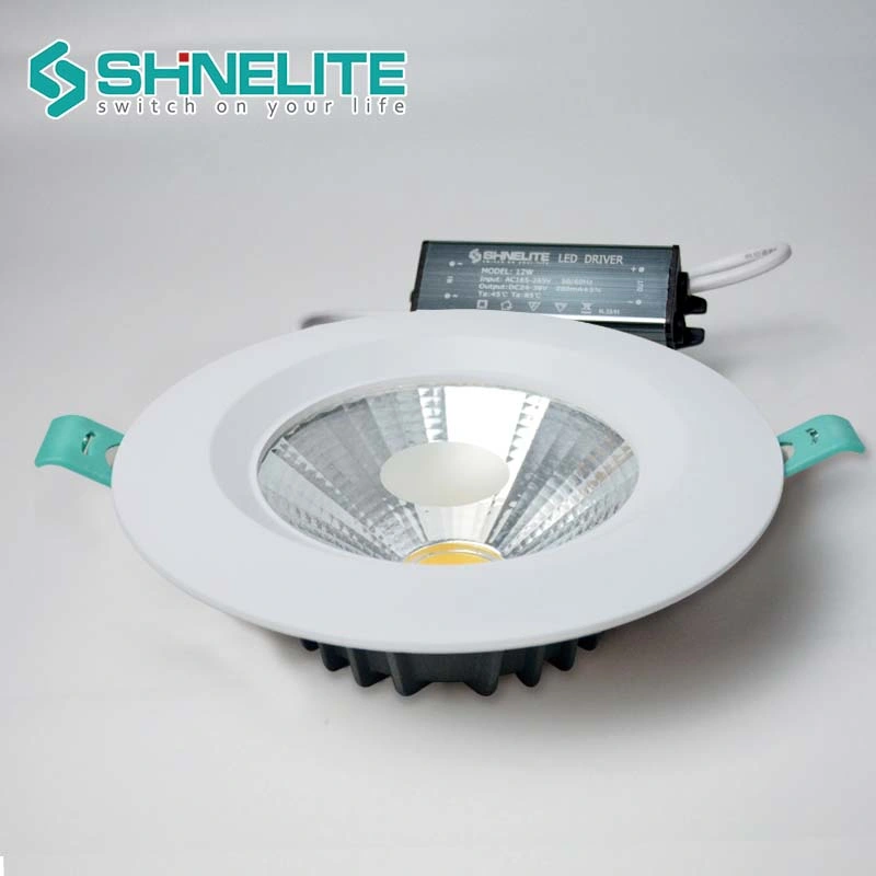 Plafonnier encastré COB encastré 7W 12W 15W LED rond Couleur blanche